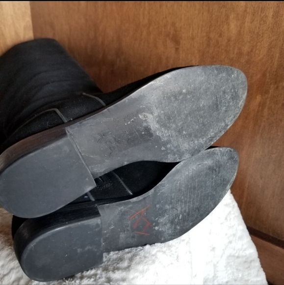 Ugg Gracen Suede Leather Black Riding Boots 8 - Picture 13 of 13